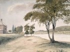 Fredericton, scene on the St. John river, including Government House, 1840, NAC.jpg